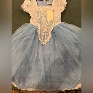 Blue and White Kids Costume Dress